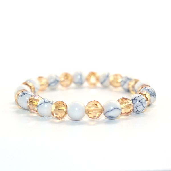 8 mm beads yellow natural crystal x white chrysocollar girls women lady bracelet graduation birthday gift, Black
8 mm beads yellow natural crystal x white chrysocollar girls women lady bracelet graduation birthday gift, Black
