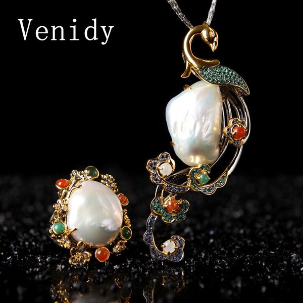 venidy baroque vintage pearls ring/necklace jewelry sets for women bridal classic tourmaline jade pearl necklace, Black
venidy baroque vintage pearls ring/necklace jewelry sets for women bridal classic tourmaline jade pearl necklace, Black