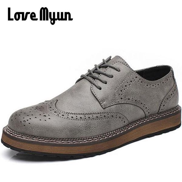 brand new spring men fashion lace up leather retro brogue shoes casual flat breathable carved shoes bullock oxfords wb-55, Black
brand new spring men fashion lace up leather retro brogue shoes casual flat breathable carved shoes bullock oxfords wb-55, Black