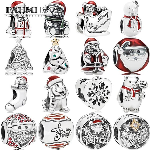 fahmi 100% 925 sterling silver 1:1 charm teddy happy snowman enamel twinkling tree puppy angel of love festive tree sleighing santa kitten, Black
fahmi 100% 925 sterling silver 1:1 charm teddy happy snowman enamel twinkling tree puppy angel of love festive tree sleighing santa kitten, Black