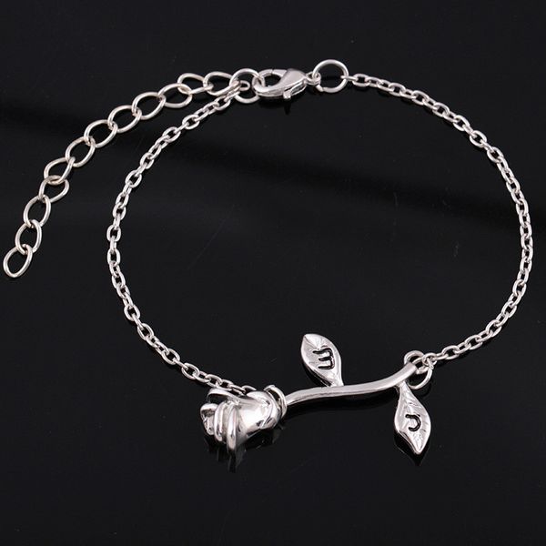 new fashion gold tone rose flower charm bracelets for women adjustable chain link bracelets & bangles wedding gifts cn, Black
new fashion gold tone rose flower charm bracelets for women adjustable chain link bracelets & bangles wedding gifts cn, Black