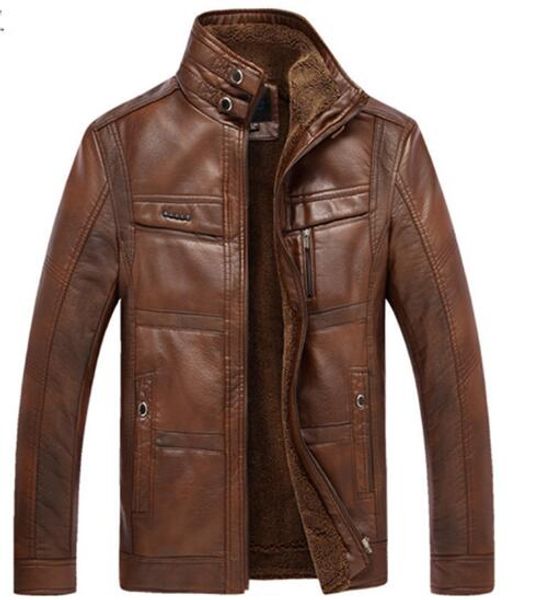 fashion leather jacket men with velvet coats 5xl brand pu outerwear men business winter faux fur male jacket fleece, Black
fashion leather jacket men with velvet coats 5xl brand pu outerwear men business winter faux fur male jacket fleece, Black