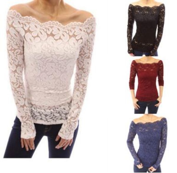 ГОРЯЧАЯ РАСПРОДАЖА!Мода Blusas без бретелек кружева ажурные кружева воротник с длин
ГОРЯЧАЯ РАСПРОДАЖА!Мода Blusas без бретелек кружева ажурные кружева воротник с длин