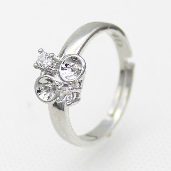 wholesale women natural freshwater pearl silver ring, can put two pearls, the ring can be resized (pearl to be purchased separately), Golden;silver
wholesale women natural freshwater pearl silver ring, can put two pearls, the ring can be resized (pearl to be purchased separately), Golden;silver