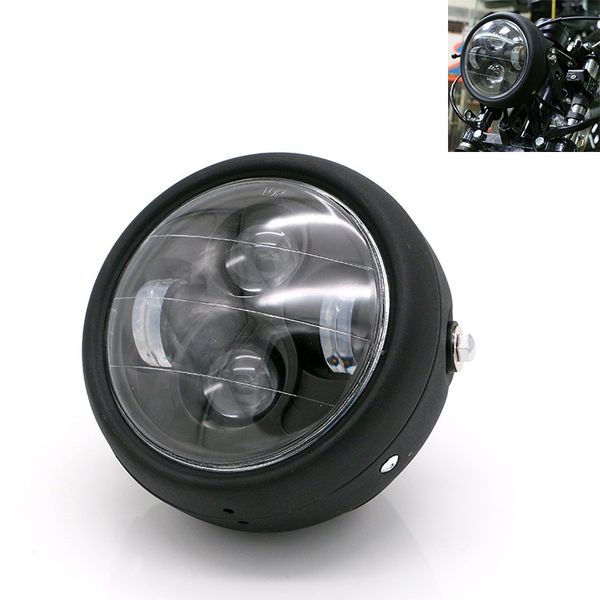 1pcs motorcycle headlight metal led 6.3" 35w headlights with fork tubes bracket for harley bobber honda gn125 cafe racer
1pcs motorcycle headlight metal led 6.3" 35w headlights with fork tubes bracket for harley bobber honda gn125 cafe racer