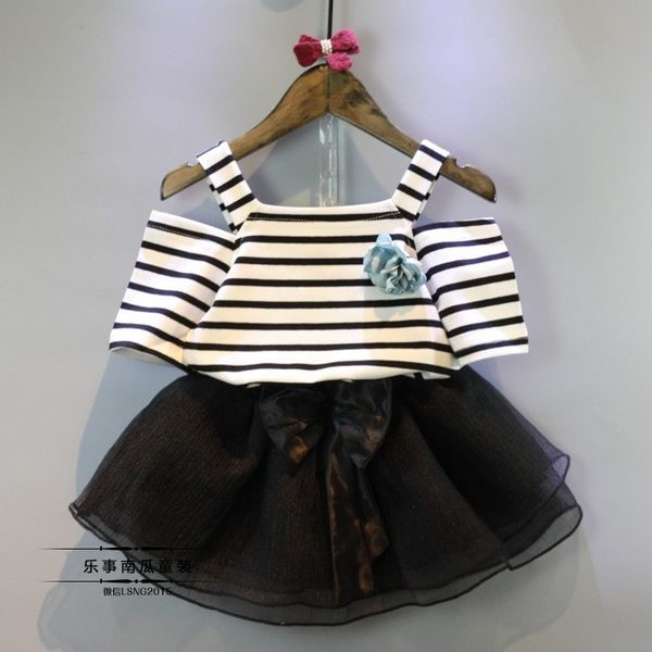 summer fashion children girls clothing set stripe corsage strap t shirt +bow tutu skirt clothes suits 2pcs twinset, Red;yellow
summer fashion children girls clothing set stripe corsage strap t shirt +bow tutu skirt clothes suits 2pcs twinset, Red;yellow