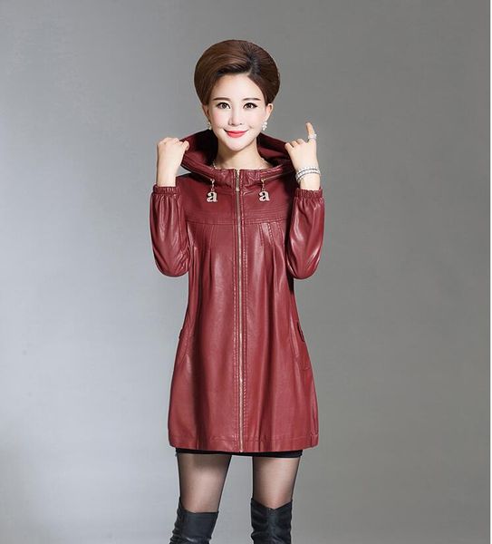 plus size 2xl 3xl 4xl 5xl leather jacket women leather coat long 2017 spring winter casual fashion ladies jackets and coats, Black
plus size 2xl 3xl 4xl 5xl leather jacket women leather coat long 2017 spring winter casual fashion ladies jackets and coats, Black