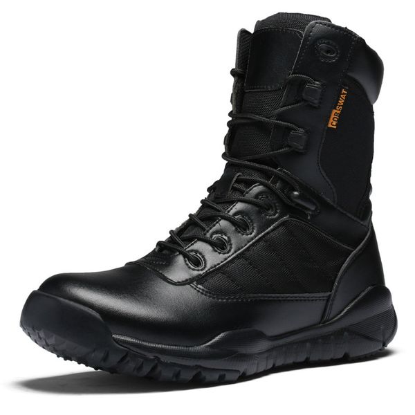 military tactical combat outdoor sport army men hiking shoes desert botas camping shoes travel leather high boots high quality, Black
military tactical combat outdoor sport army men hiking shoes desert botas camping shoes travel leather high boots high quality, Black