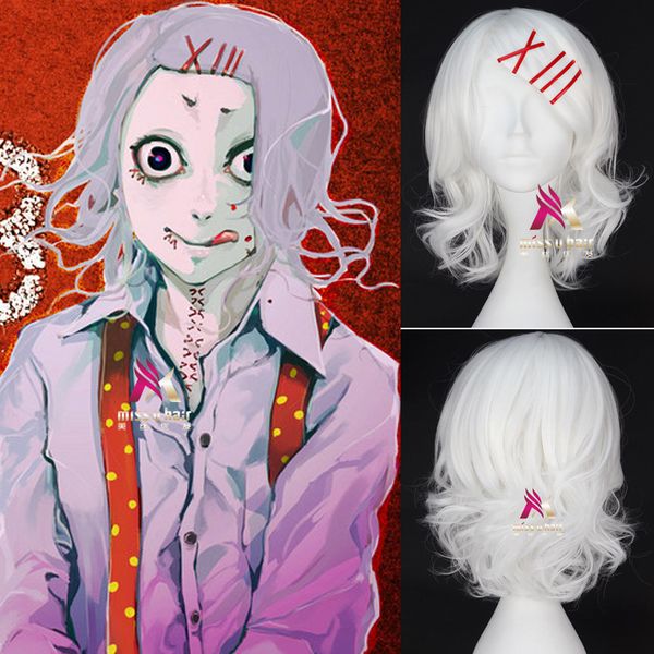 juzo suzuya rei cosplay wig anime tokyo ghoul white short curly synthetic hair for role play, Black
juzo suzuya rei cosplay wig anime tokyo ghoul white short curly synthetic hair for role play, Black