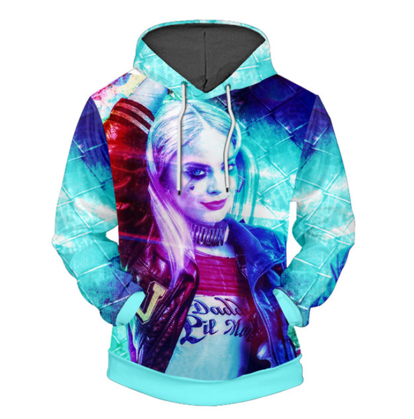 2018 fashion women/men suicide squad harry quinn funny 3d print casual sweatshirt hoodies, Black
2018 fashion women/men suicide squad harry quinn funny 3d print casual sweatshirt hoodies, Black