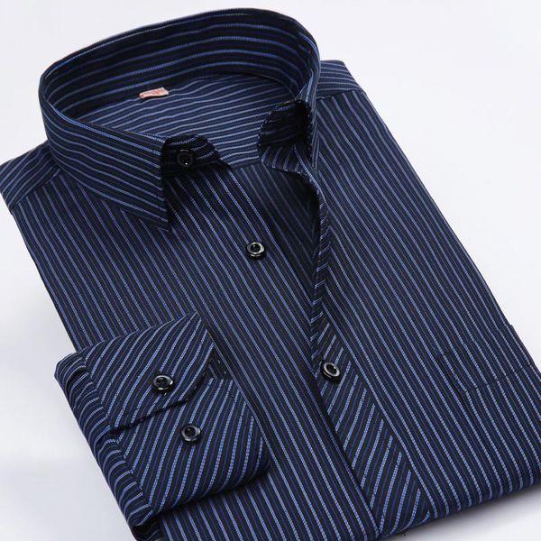 striped formal men's shirt turn-down collar long sleeve single breasted business shirts for mens 2018 loose autumn man clothes, White;black
striped formal men's shirt turn-down collar long sleeve single breasted business shirts for mens 2018 loose autumn man clothes, White;black