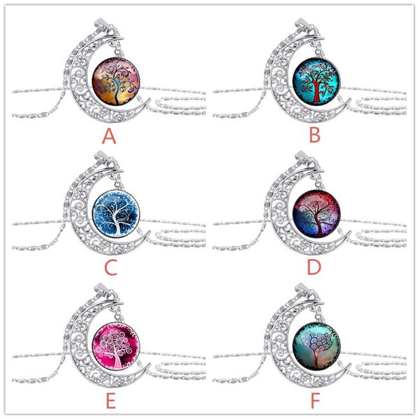 fashion 6 styles life tree pendant necklace silver color moon necklace classic glass cabochon tree of life necklace
fashion 6 styles life tree pendant necklace silver color moon necklace classic glass cabochon tree of life necklace