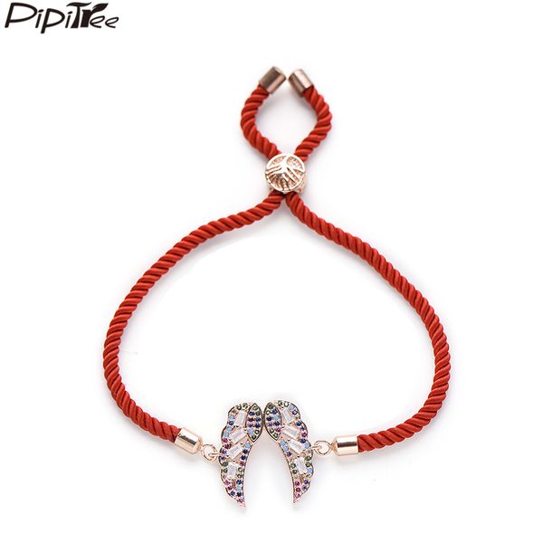 pipitree luxury multi cubic zirconia angel wings bracelets for women lady copper red cord feather charm bracelet trendy jewelry, Golden;silver
pipitree luxury multi cubic zirconia angel wings bracelets for women lady copper red cord feather charm bracelet trendy jewelry, Golden;silver