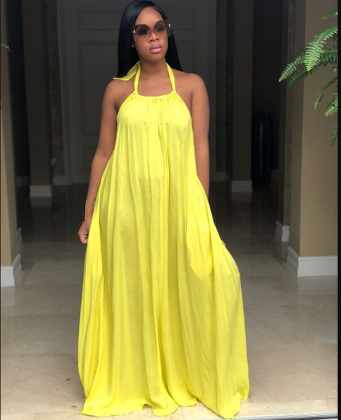 New Summer Long Dress Sleeveless Backless Red Yellow Casual Loose Boho Beach Dress Women Clothing S-XL
New Summer Long Dress Sleeveless Backless Red Yellow Casual Loose Boho Beach Dress Women Clothing S-XL