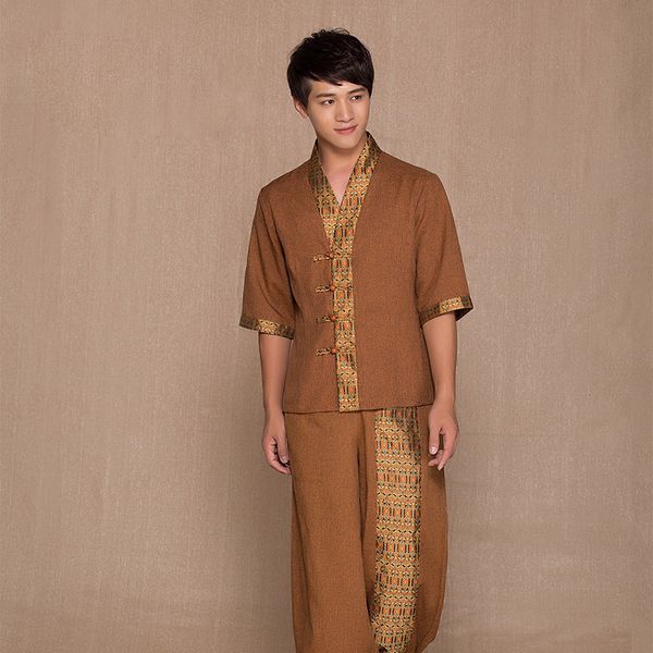 summer thai massage health bath technician work clothes suits spa club thailand style bathing men's work uniform massage clothing, Gray
summer thai massage health bath technician work clothes suits spa club thailand style bathing men's work uniform massage clothing, Gray