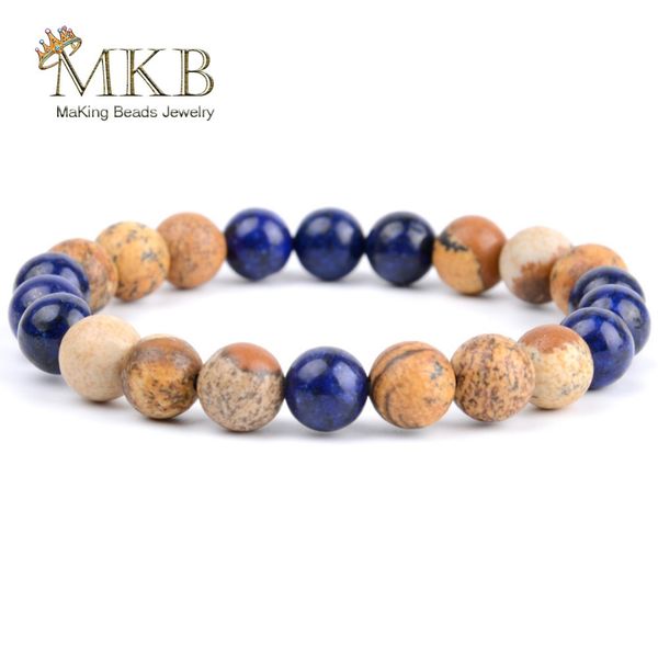 2018 fashion strand bracelet men natural stone picture jaspers beaded bracelets for women jewelry gift pulseras dropship, Black
2018 fashion strand bracelet men natural stone picture jaspers beaded bracelets for women jewelry gift pulseras dropship, Black
