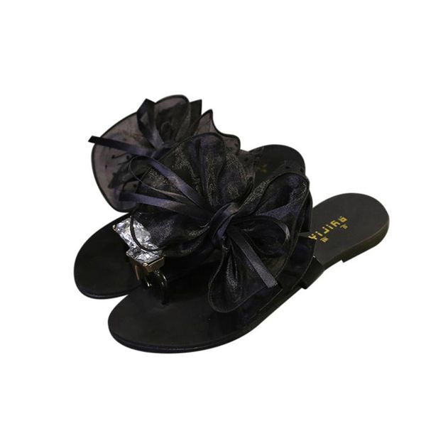 flip flops sandals girls women flower bow flat heel toe sandals slipper beach shoes casual shoes o1010#30, Black 
flip flops sandals girls women flower bow flat heel toe sandals slipper beach shoes casual shoes o1010#30, Black