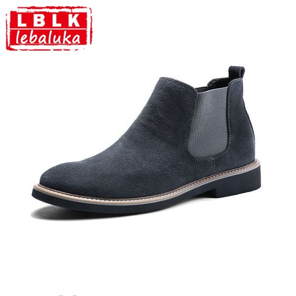 lebaluka casual men ankle boots male shoes cow suede leather quality slip on motorcycle man boot footwear size 38-44, Black
lebaluka casual men ankle boots male shoes cow suede leather quality slip on motorcycle man boot footwear size 38-44, Black