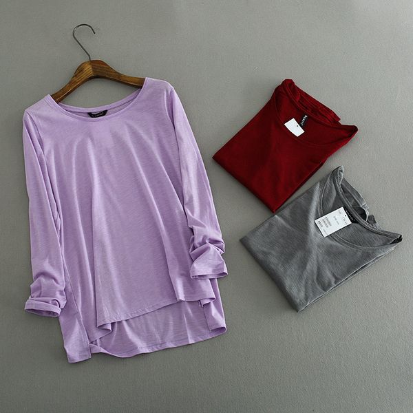 100% cotton new 2018 spring female o neck long sleeve t shirt women harajuku casual loose big size asymmetric long t-shirts top, White
100% cotton new 2018 spring female o neck long sleeve t shirt women harajuku casual loose big size asymmetric long t-shirts top, White