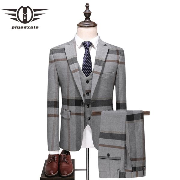 plyesxale blue grey suit men 2018 slim fit mens tuxedo wedding suits for men classic men's suits formal jacket pants vest q385, White;black
plyesxale blue grey suit men 2018 slim fit mens tuxedo wedding suits for men classic men's suits formal jacket pants vest q385, White;black