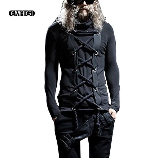 men punk rock gothic style tees shirts male long sleeve fashion slim fit t-shirt spring autumn tshirt stage costumes, White;black
men punk rock gothic style tees shirts male long sleeve fashion slim fit t-shirt spring autumn tshirt stage costumes, White;black