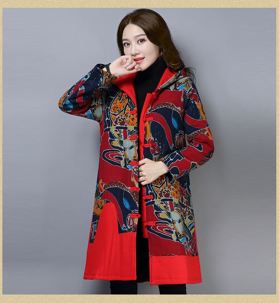 2018 national vintage cotton long coat women autumn winter plate button linen printed hooded jacket long sleeve outwear chaqueta, Tan;black
2018 national vintage cotton long coat women autumn winter plate button linen printed hooded jacket long sleeve outwear chaqueta, Tan;black