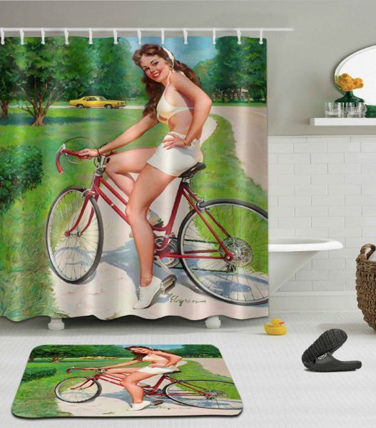 3d bicycle girl print pattern irish decorations waterproof bathroom decor fabric shower curtains floor mats sets
3d bicycle girl print pattern irish decorations waterproof bathroom decor fabric shower curtains floor mats sets