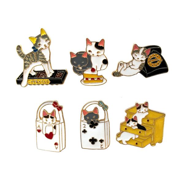 enamel funny cat animal brooch pin for women children friend suit shirt collar clip lapel pin backpack hat badge metal breastpin cute broach, Gray
enamel funny cat animal brooch pin for women children friend suit shirt collar clip lapel pin backpack hat badge metal breastpin cute broach, Gray