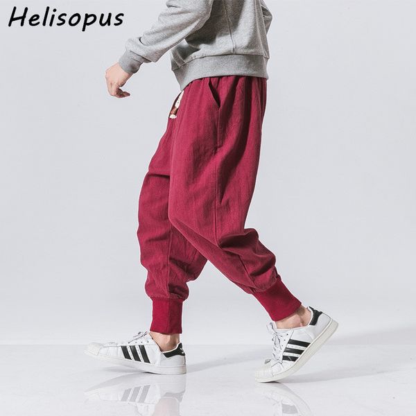 helisopus autumn spring harem pants mens vintage drop crotch baggy pencil pants hip male casual jogger linen cotton trousers, Black
helisopus autumn spring harem pants mens vintage drop crotch baggy pencil pants hip male casual jogger linen cotton trousers, Black