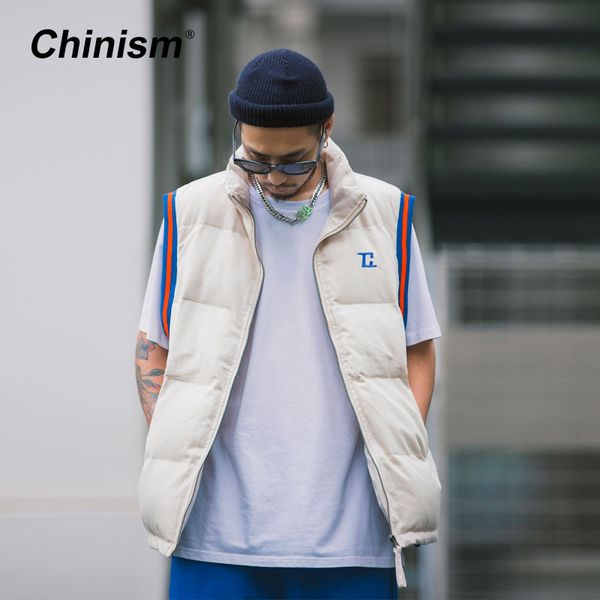 chinism 2018 winter letter embroidery thick casual fashion down vest winter warm white duck down street style men's vest coat, Black;white
chinism 2018 winter letter embroidery thick casual fashion down vest winter warm white duck down street style men's vest coat, Black;white