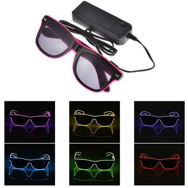 led flashing glasses el wire led glasses glowing party supplies lighting novelty gift bright light festival party glow sunglasses
led flashing glasses el wire led glasses glowing party supplies lighting novelty gift bright light festival party glow sunglasses