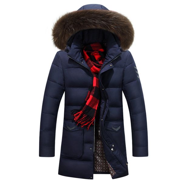 2017 fashion 76% -80% duck down jacket men new hooded with fur collar men down jacket thicken warm slim fit casual coat 155 t, Black
2017 fashion 76% -80% duck down jacket men new hooded with fur collar men down jacket thicken warm slim fit casual coat 155 t, Black
