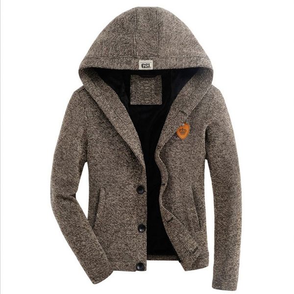 men 2017 fall and winter thick cardigan caots plus thick velvet jacket solid color, Black;brown
men 2017 fall and winter thick cardigan caots plus thick velvet jacket solid color, Black;brown