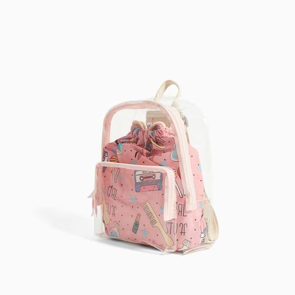 women jelly backpack 2018 new transparent package leisure backpack travel beach student jelly package