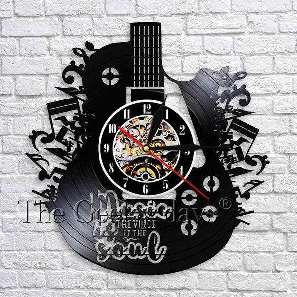1piece music is soul record wall clock guitar art decorative clock 3d wall watches musical instrument decor for room
1piece music is soul record wall clock guitar art decorative clock 3d wall watches musical instrument decor for room