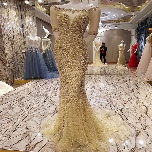 L 73273 hiny champagne party dre e cry tal zipper back organza luxury beading mermaid evening prom dre real photo
L 73273 hiny champagne party dre e cry tal zipper back organza luxury beading mermaid evening prom dre real photo