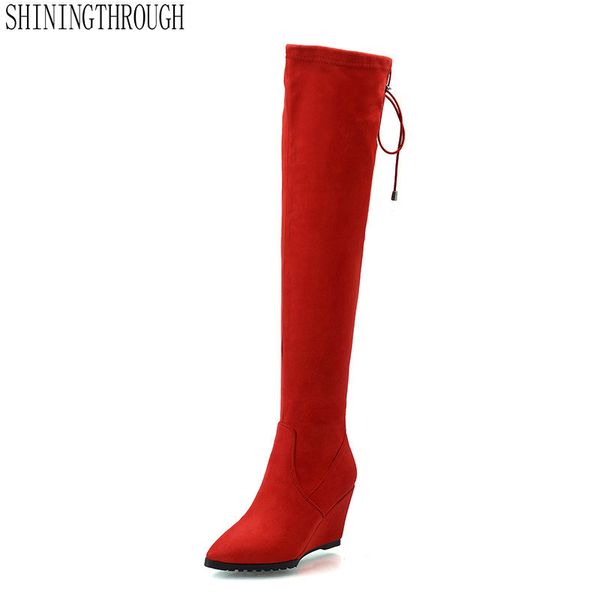large size 34-43 women fashion sweet over the knee high women boots 6.5cm high heel shoes spring autumn party shoes, Black
large size 34-43 women fashion sweet over the knee high women boots 6.5cm high heel shoes spring autumn party shoes, Black