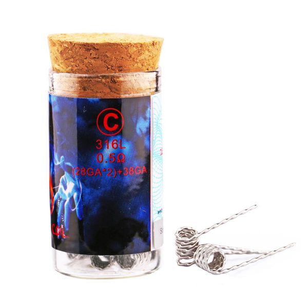 Оригинальный демон убийца пламени катушки 316L SS316 Prebuilt 0.25 ohm 0.3 ohm 0.35 ohm 0.5 ohm сопротивление тепла провода для RDA распылители
Оригинальный демон убийца пламени катушки 316L SS316 Prebuilt 0.25 ohm 0.3 ohm 0.35 ohm 0.5 ohm сопротивление тепла провода для RDA распылители