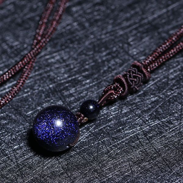 drop shipping natural stone blue sandstone round bead ball necklace pendant aventurine obsidian starry sky star energy gift, Silver
drop shipping natural stone blue sandstone round bead ball necklace pendant aventurine obsidian starry sky star energy gift, Silver