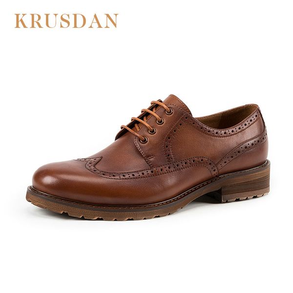 krusdan brand retro male shoes genuine leather 100% handmade mens shoes casual carved men brogue oxford chaussure homm, Black
krusdan brand retro male shoes genuine leather 100% handmade mens shoes casual carved men brogue oxford chaussure homm, Black