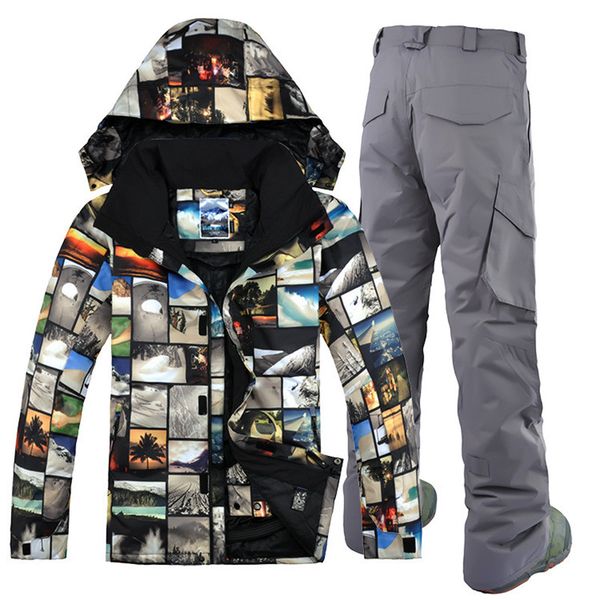 2018 gsou snow men ski suit ski jacket pant super warm windproof waterproof outdoor sport wear male clothing trouser winter suit
2018 gsou snow men ski suit ski jacket pant super warm windproof waterproof outdoor sport wear male clothing trouser winter suit