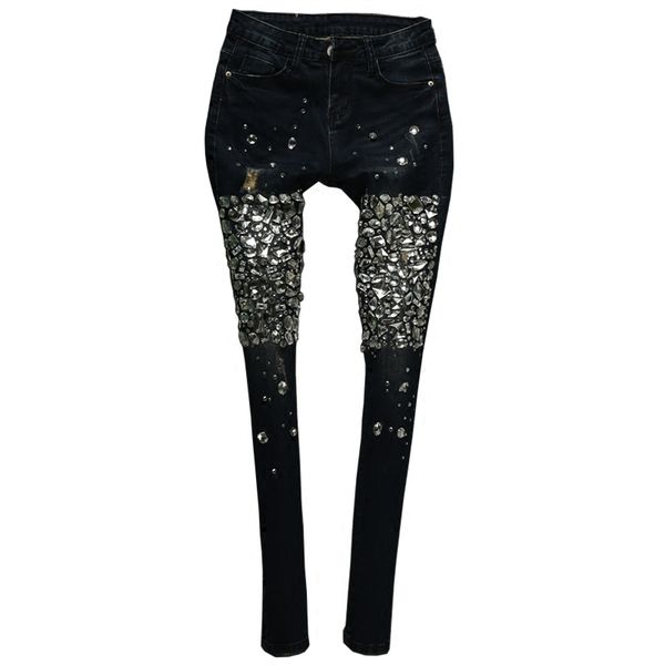 plus size 25-33 2018 autumn fashion women diamond beadedingskinny jeans elastic pencil jeans, Blue
plus size 25-33 2018 autumn fashion women diamond beadedingskinny jeans elastic pencil jeans, Blue
