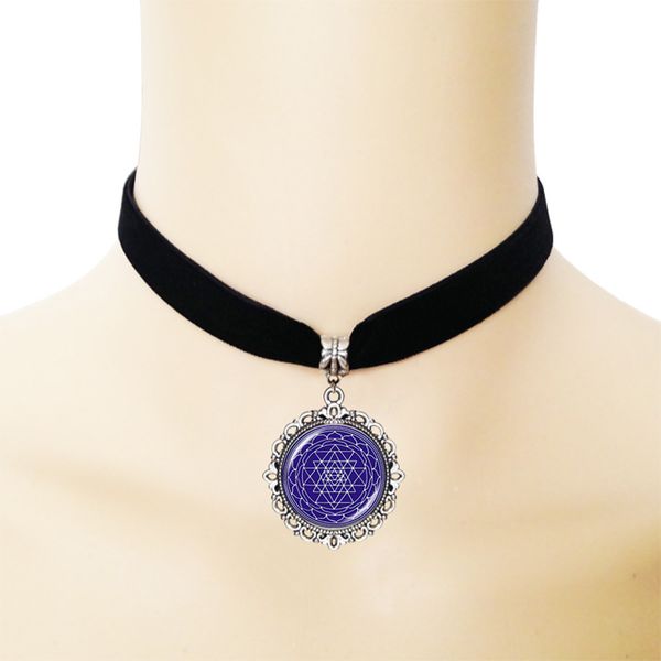 sacred geometry necklace mandala pendant sri yantra chakra choker necklace buddhist jewelry for women accessories reiki gifts, Golden;silver
sacred geometry necklace mandala pendant sri yantra chakra choker necklace buddhist jewelry for women accessories reiki gifts, Golden;silver