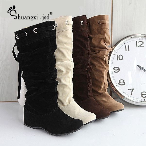 shuangxi.jsd winter boots women fashion lace-up knee high boots plus size customized keep warm woman shoes botines mujer 2018, Black
shuangxi.jsd winter boots women fashion lace-up knee high boots plus size customized keep warm woman shoes botines mujer 2018, Black