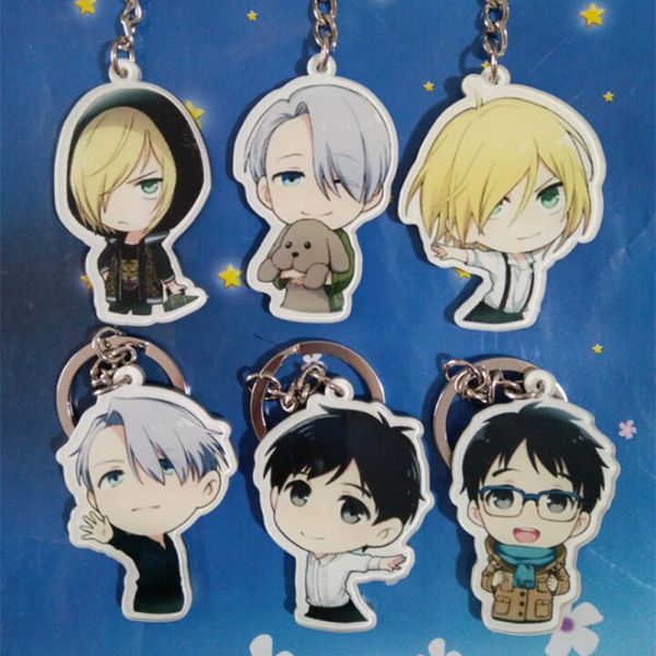 new cute japanese anime yuri on keychain victor nikiforov yuri katsuki pendant baby toys for children gift, Silver
new cute japanese anime yuri on keychain victor nikiforov yuri katsuki pendant baby toys for children gift, Silver