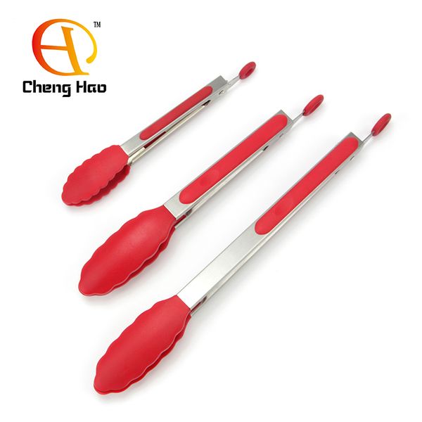 chenghao silicone kitchen tongs 3 pcs bonus cooking tips stainless steel salad & grill serving tongs with silicone tips
chenghao silicone kitchen tongs 3 pcs bonus cooking tips stainless steel salad & grill serving tongs with silicone tips