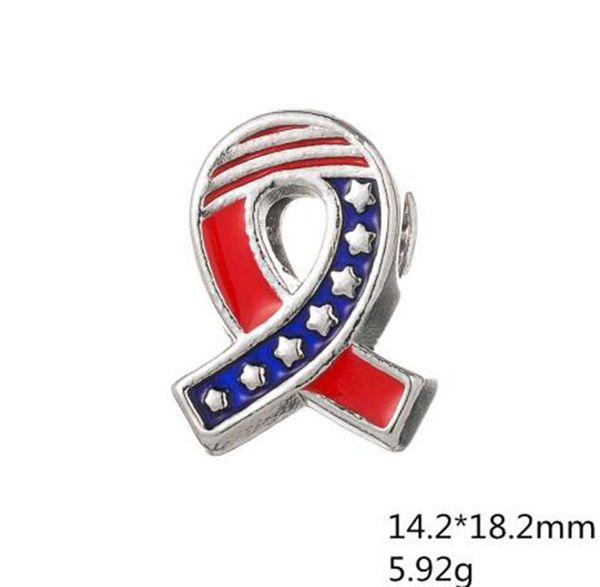 2021 patriotic american flag enamel blue red yellow ribbon european beads charm fit for pandora bracelet jewelry making, Bronze;silver
2021 patriotic american flag enamel blue red yellow ribbon european beads charm fit for pandora bracelet jewelry making, Bronze;silver