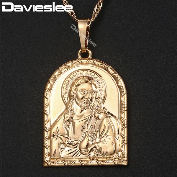 davieslee jesus pieces pendant for women champagne gold womens religious pendant necklace woman jewelry 2018 dropshipping dgp325, Silver
davieslee jesus pieces pendant for women champagne gold womens religious pendant necklace woman jewelry 2018 dropshipping dgp325, Silver