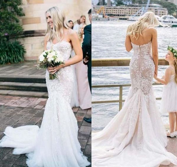 2018 white lace mermaid wedding dresses sweetheart sleeveless white bridal gowns wedding gowns train appliques wedding gowns bridal dress
2018 white lace mermaid wedding dresses sweetheart sleeveless white bridal gowns wedding gowns train appliques wedding gowns bridal dress