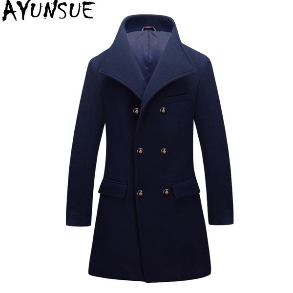 ay7unsue winter wool coat men korean man jacket plus size coat for men double breasted mens coats casaco masculino kj259, Black
ay7unsue winter wool coat men korean man jacket plus size coat for men double breasted mens coats casaco masculino kj259, Black